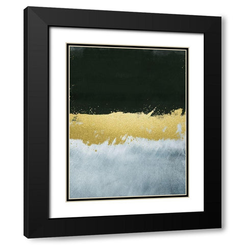 Glitzy Strike 1 Black Modern Wood Framed Art Print with Double Matting by Prime, Marcus