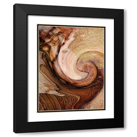Sandy Stone 1 Black Modern Wood Framed Art Print with Double Matting by Prime, Marcus