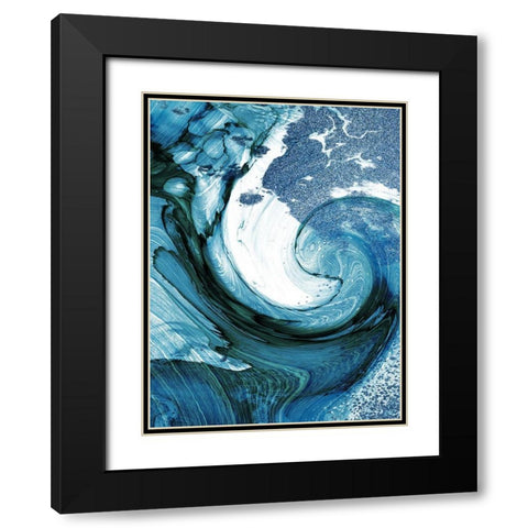 Nautical Stone 1 Black Modern Wood Framed Art Print with Double Matting by Prime, Marcus