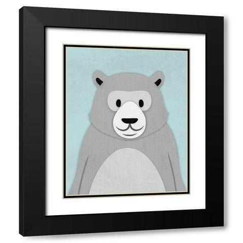 Sweet Bear 1 Black Modern Wood Framed Art Print with Double Matting by Prime, Marcus