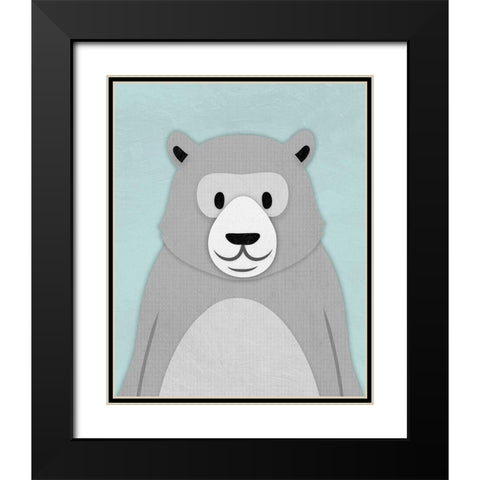 Sweet Bear 1 Black Modern Wood Framed Art Print with Double Matting by Prime, Marcus