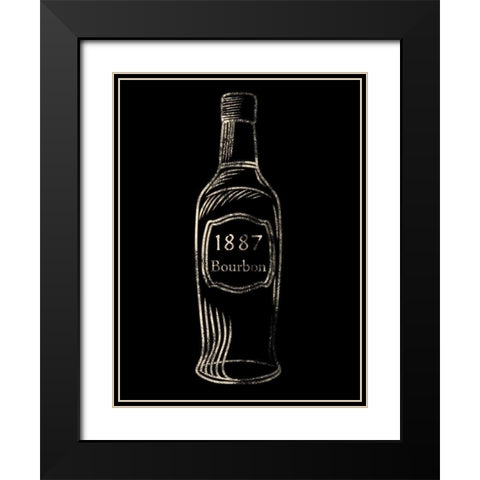 1887 Bourbon Black Modern Wood Framed Art Print with Double Matting by Prime, Marcus