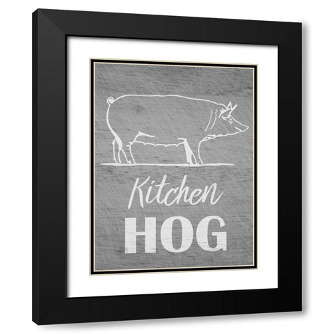 Kitchen Hog 1 Black Modern Wood Framed Art Print with Double Matting by Prime, Marcus