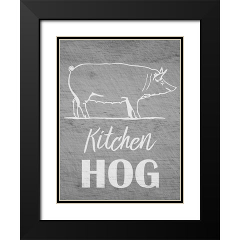 Kitchen Hog 1 Black Modern Wood Framed Art Print with Double Matting by Prime, Marcus