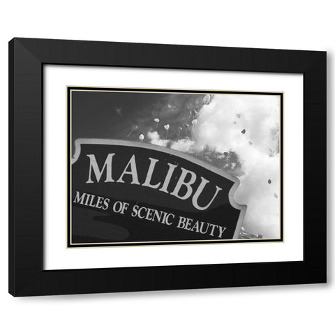 Scenic Malibu 1 Black Modern Wood Framed Art Print with Double Matting by Prime, Marcus
