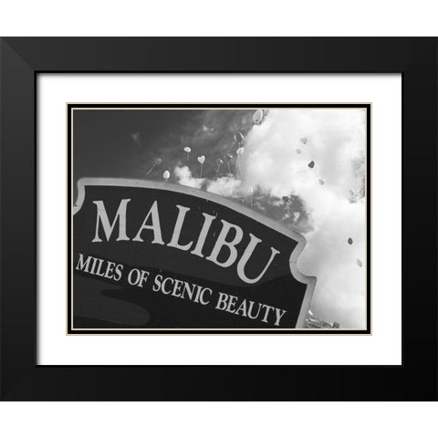 Scenic Malibu 1 Black Modern Wood Framed Art Print with Double Matting by Prime, Marcus