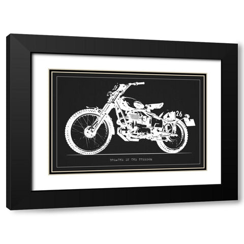 Breathing Freedom Black Modern Wood Framed Art Print with Double Matting by Prime, Marcus