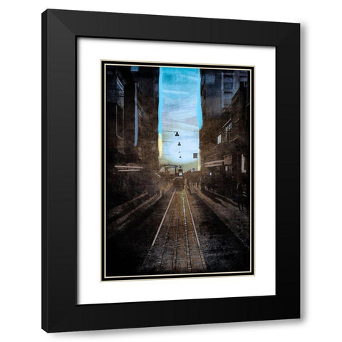Street Stroll 1 Black Modern Wood Framed Art Print with Double Matting by Prime, Marcus