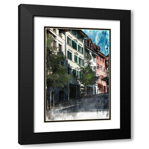 Relaxing Wander 1 Black Modern Wood Framed Art Print with Double Matting by Prime, Marcus