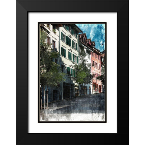 Relaxing Wander 1 Black Modern Wood Framed Art Print with Double Matting by Prime, Marcus