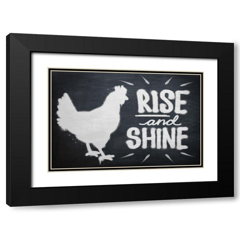 Rise And Shine Black Modern Wood Framed Art Print with Double Matting by Prime, Marcus