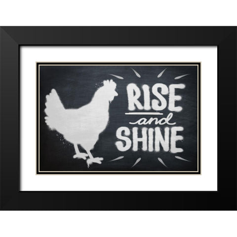 Rise And Shine Black Modern Wood Framed Art Print with Double Matting by Prime, Marcus
