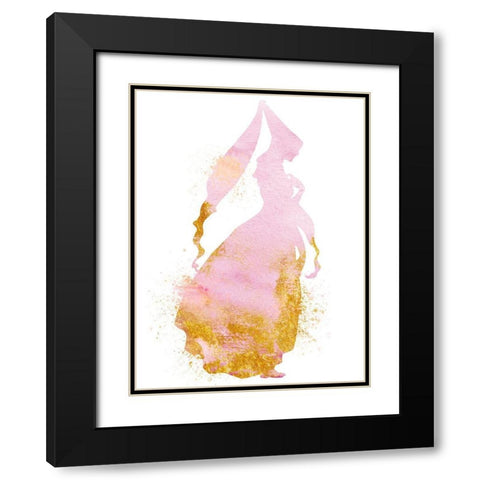 Princess Power 2 Black Modern Wood Framed Art Print with Double Matting by Prime, Marcus