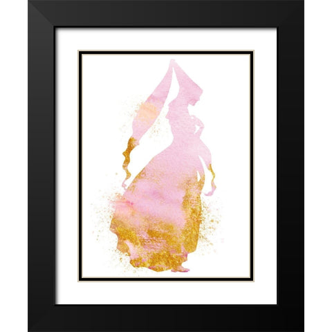 Princess Power 2 Black Modern Wood Framed Art Print with Double Matting by Prime, Marcus