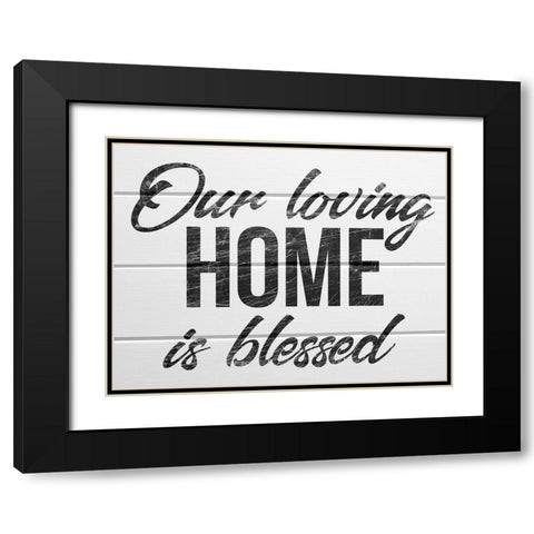 Blessed Home 1 Black Modern Wood Framed Art Print with Double Matting by Prime, Marcus