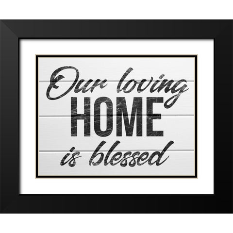 Blessed Home 1 Black Modern Wood Framed Art Print with Double Matting by Prime, Marcus