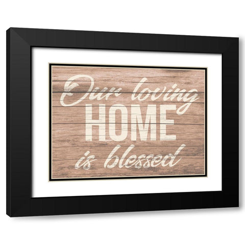 Blessed Home 2 Black Modern Wood Framed Art Print with Double Matting by Prime, Marcus