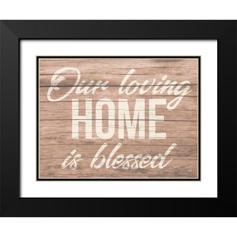 Blessed Home 2 Black Modern Wood Framed Art Print with Double Matting by Prime, Marcus