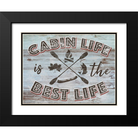 Best Cabin Life 1 Black Modern Wood Framed Art Print with Double Matting by Prime, Marcus