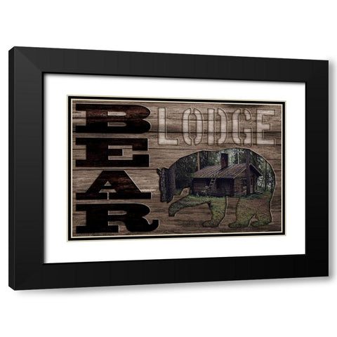 Piercing Bear Lodge 1 Black Modern Wood Framed Art Print with Double Matting by Prime, Marcus