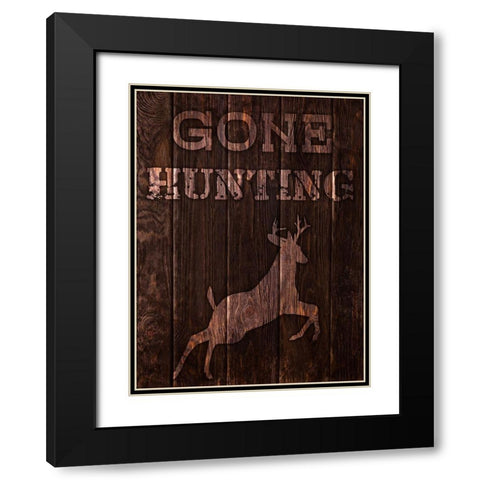 Gone Hunting 1 Black Modern Wood Framed Art Print with Double Matting by Prime, Marcus