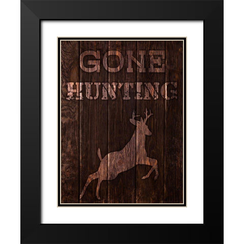 Gone Hunting 1 Black Modern Wood Framed Art Print with Double Matting by Prime, Marcus