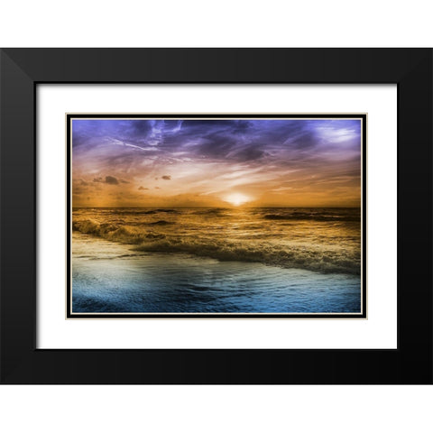 Striking Sunrise 1 Black Modern Wood Framed Art Print with Double Matting by Prime, Marcus