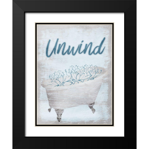 Botanical Bath 1 Black Modern Wood Framed Art Print with Double Matting by Prime, Marcus