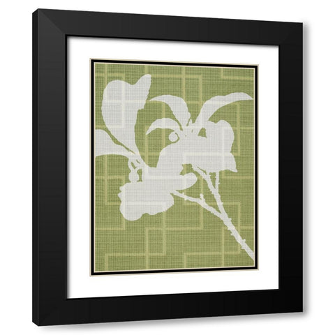 Textile Botanicals 2 Black Modern Wood Framed Art Print with Double Matting by Prime, Marcus