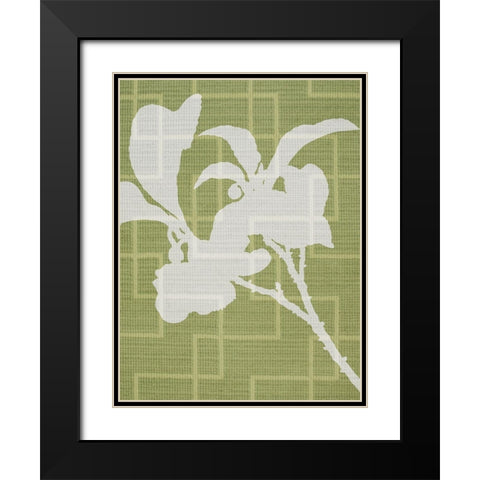 Textile Botanicals 2 Black Modern Wood Framed Art Print with Double Matting by Prime, Marcus