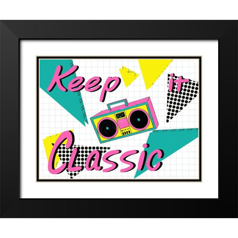 Keep It Classic 1 Black Modern Wood Framed Art Print with Double Matting by Prime, Marcus