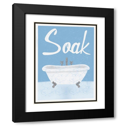 Relaxing Soak 1 Black Modern Wood Framed Art Print with Double Matting by Prime, Marcus