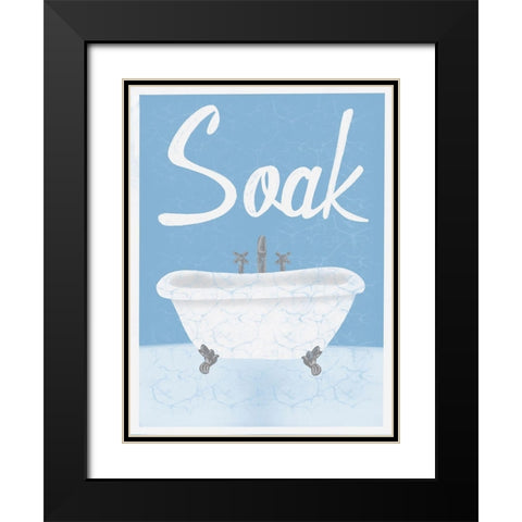 Relaxing Soak 1 Black Modern Wood Framed Art Print with Double Matting by Prime, Marcus