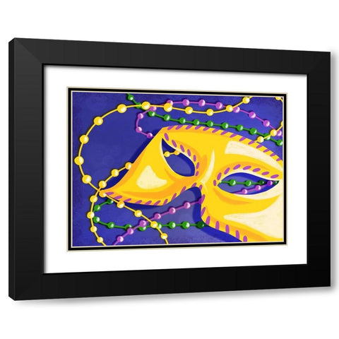 Mardi Gras 2 Black Modern Wood Framed Art Print with Double Matting by Prime, Marcus
