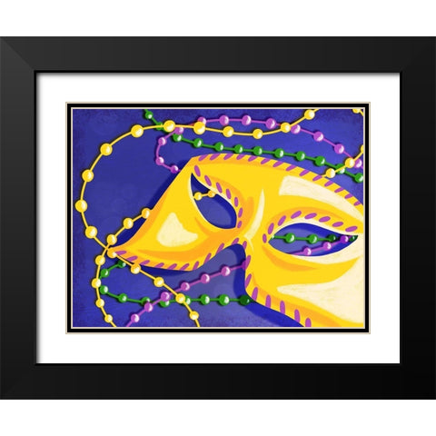 Mardi Gras 2 Black Modern Wood Framed Art Print with Double Matting by Prime, Marcus