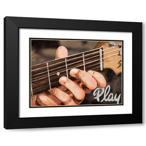 Soul Play Black Modern Wood Framed Art Print with Double Matting by Prime, Marcus