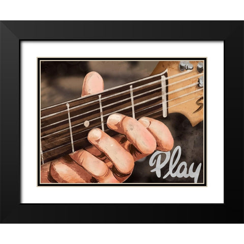 Soul Play Black Modern Wood Framed Art Print with Double Matting by Prime, Marcus