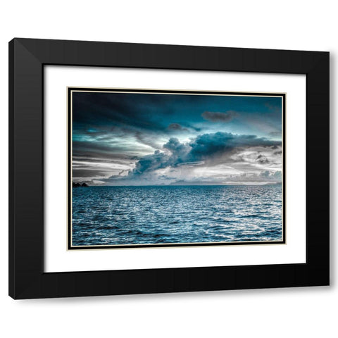 Magestic Island 2 Black Modern Wood Framed Art Print with Double Matting by Prime, Marcus