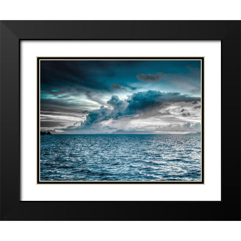 Magestic Island 2 Black Modern Wood Framed Art Print with Double Matting by Prime, Marcus
