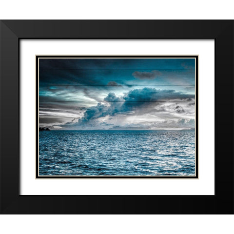 Magestic Island 2 Black Modern Wood Framed Art Print with Double Matting by Prime, Marcus