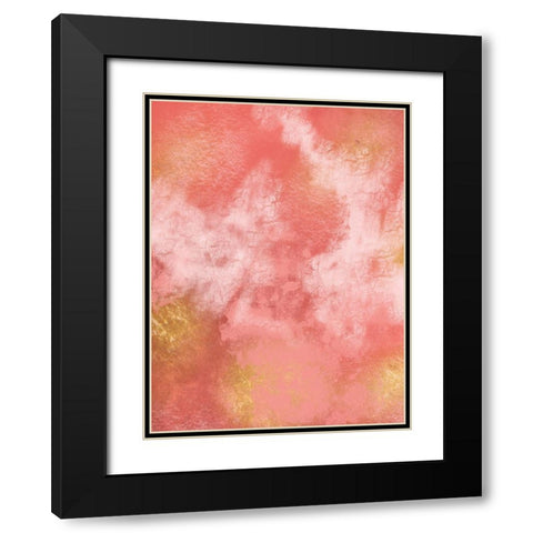 Living Coral 1 Black Modern Wood Framed Art Print with Double Matting by Prime, Marcus
