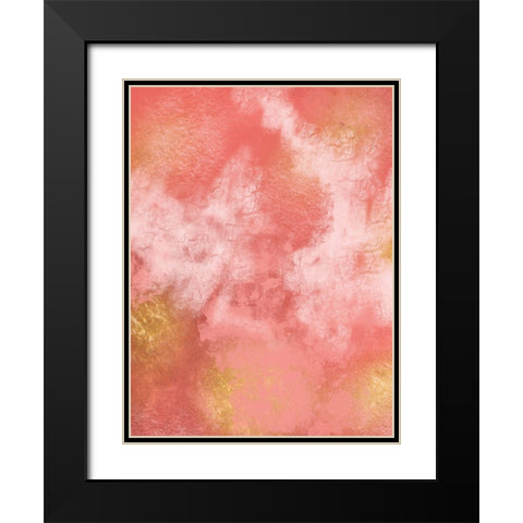 Living Coral 1 Black Modern Wood Framed Art Print with Double Matting by Prime, Marcus