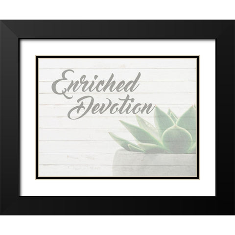 Enriched Devotion 1 Black Modern Wood Framed Art Print with Double Matting by Prime, Marcus