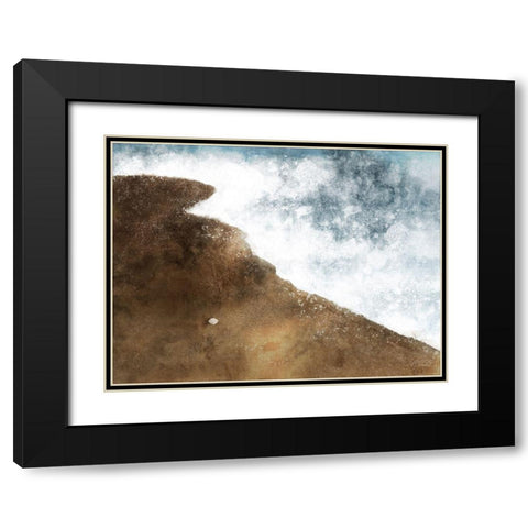 Crashing Waves 1 Black Modern Wood Framed Art Print with Double Matting by Prime, Marcus