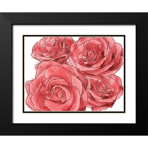 Peaceful Scents 1 Black Modern Wood Framed Art Print with Double Matting by Prime, Marcus