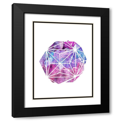 Crystalis Obscuris 1 Black Modern Wood Framed Art Print with Double Matting by Prime, Marcus