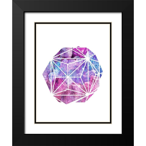 Crystalis Obscuris 1 Black Modern Wood Framed Art Print with Double Matting by Prime, Marcus