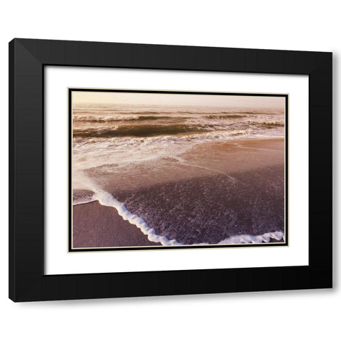 Prismatic Beach Black Modern Wood Framed Art Print with Double Matting by Prime, Marcus