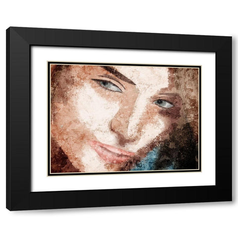 Abstract Beauty Black Modern Wood Framed Art Print with Double Matting by Prime, Marcus