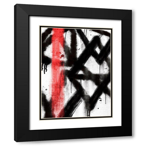 Urban Chaos 1 Black Modern Wood Framed Art Print with Double Matting by Prime, Marcus